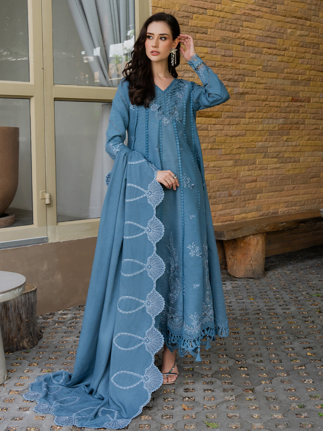 Faiza Faisal | Dastaan Khaddar 25 | IMAAN - by Libasekhas UK - Registered Vendor of : Faiza Faisal - 100% Original Designer Dress