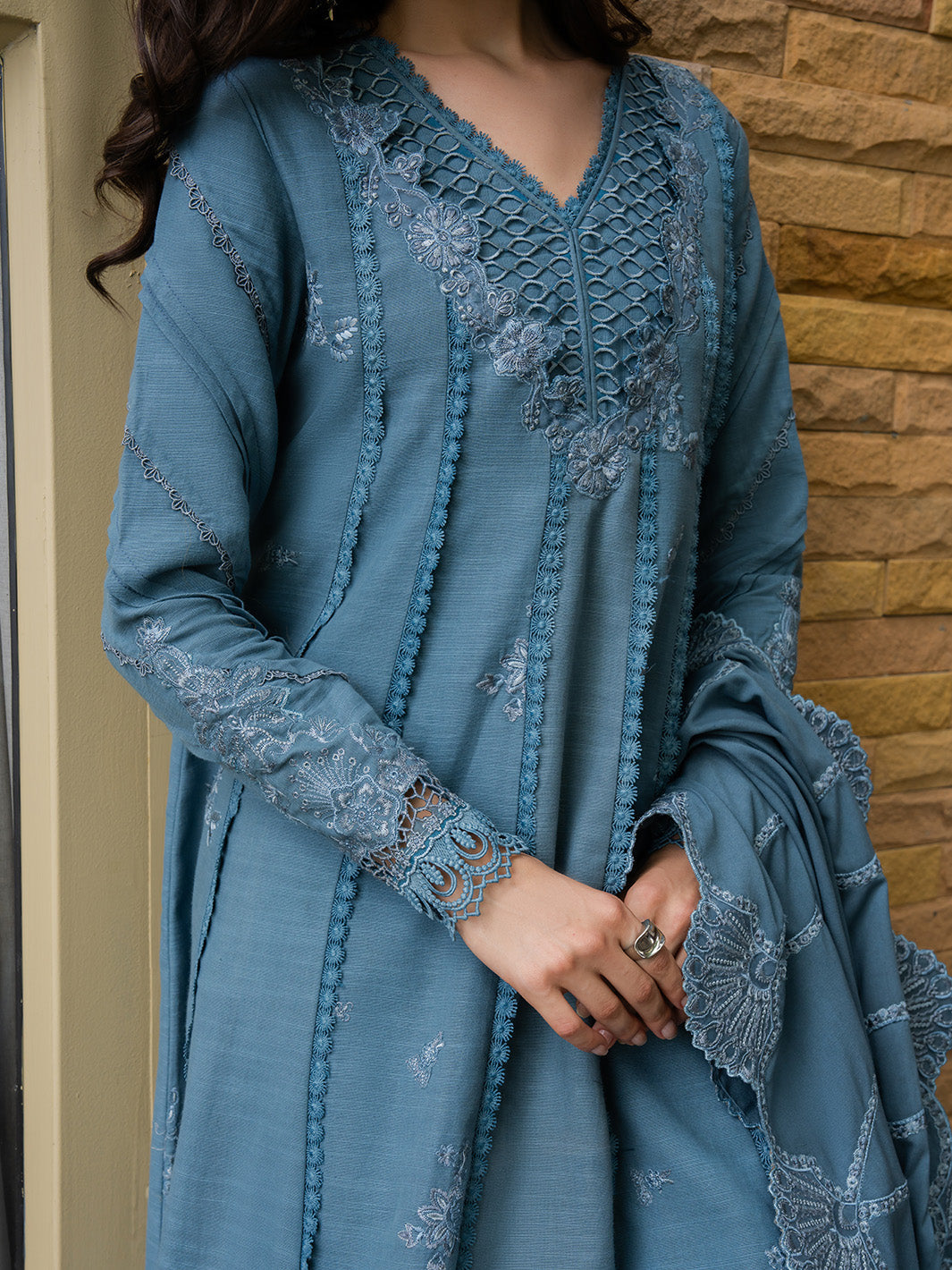 Faiza Faisal | Dastaan Khaddar 25 | IMAAN - by Libasekhas UK - Registered Vendor of : Faiza Faisal - 100% Original Designer Dress