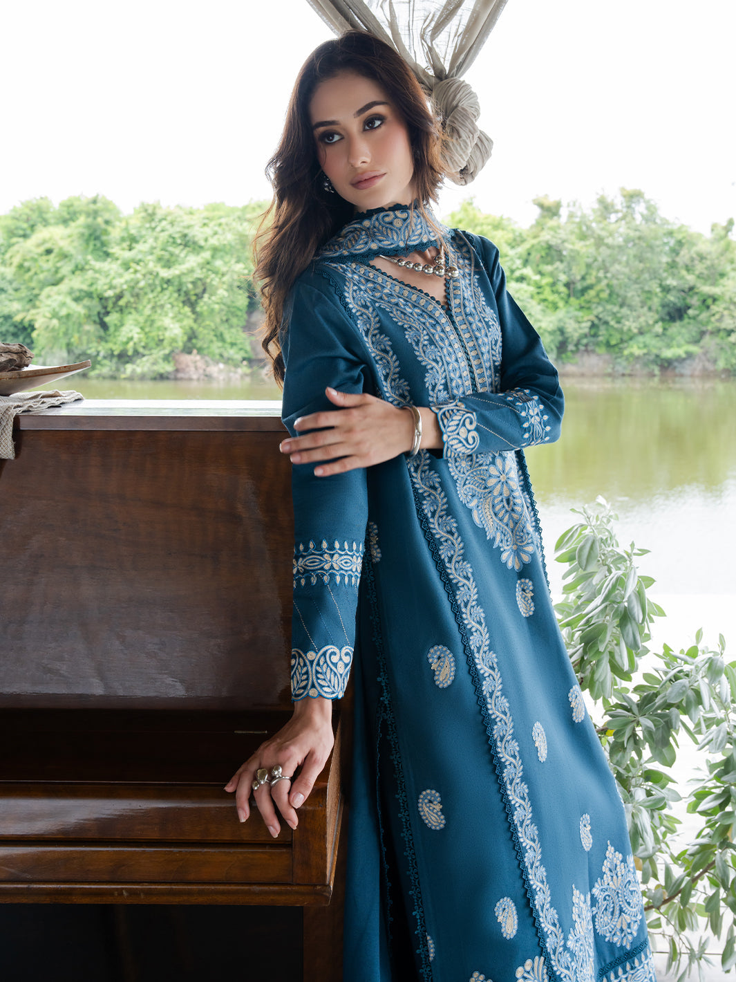 Faiza Faisal | Hoor Karandi | ESHAL - by Libasekhas UK - Registered Vendor of : Faiza Faisal - 100% Original Designer Dress