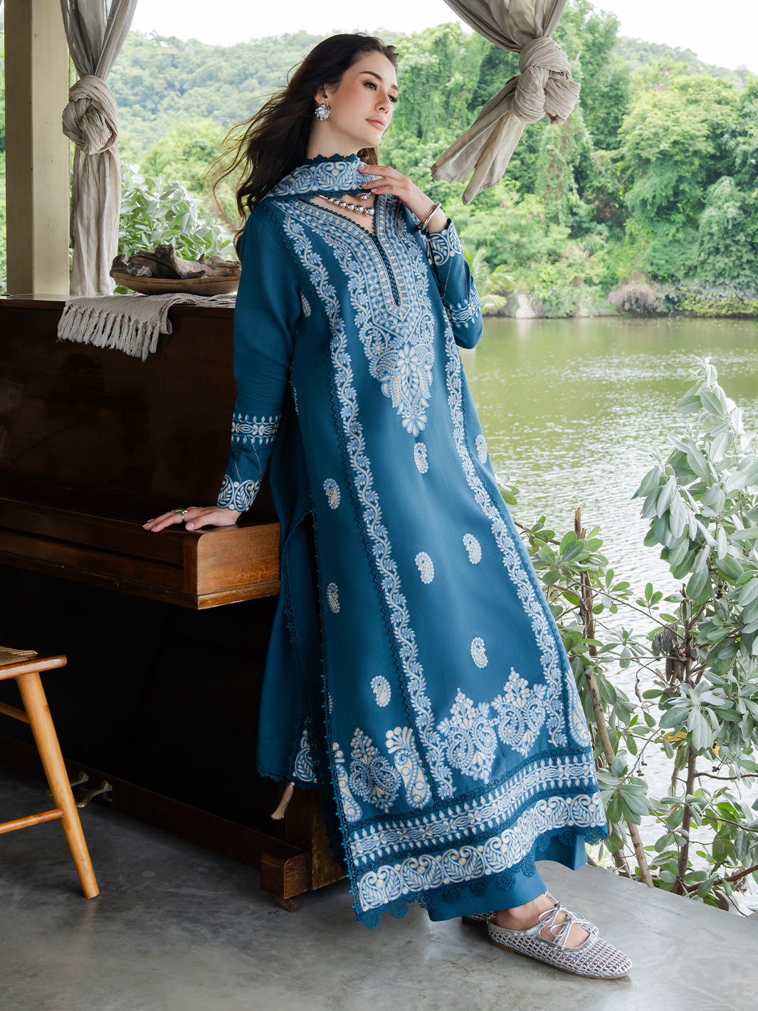 Faiza Faisal | Hoor Karandi | ESHAL - by Libasekhas UK - Registered Vendor of : Faiza Faisal - 100% Original Designer Dress