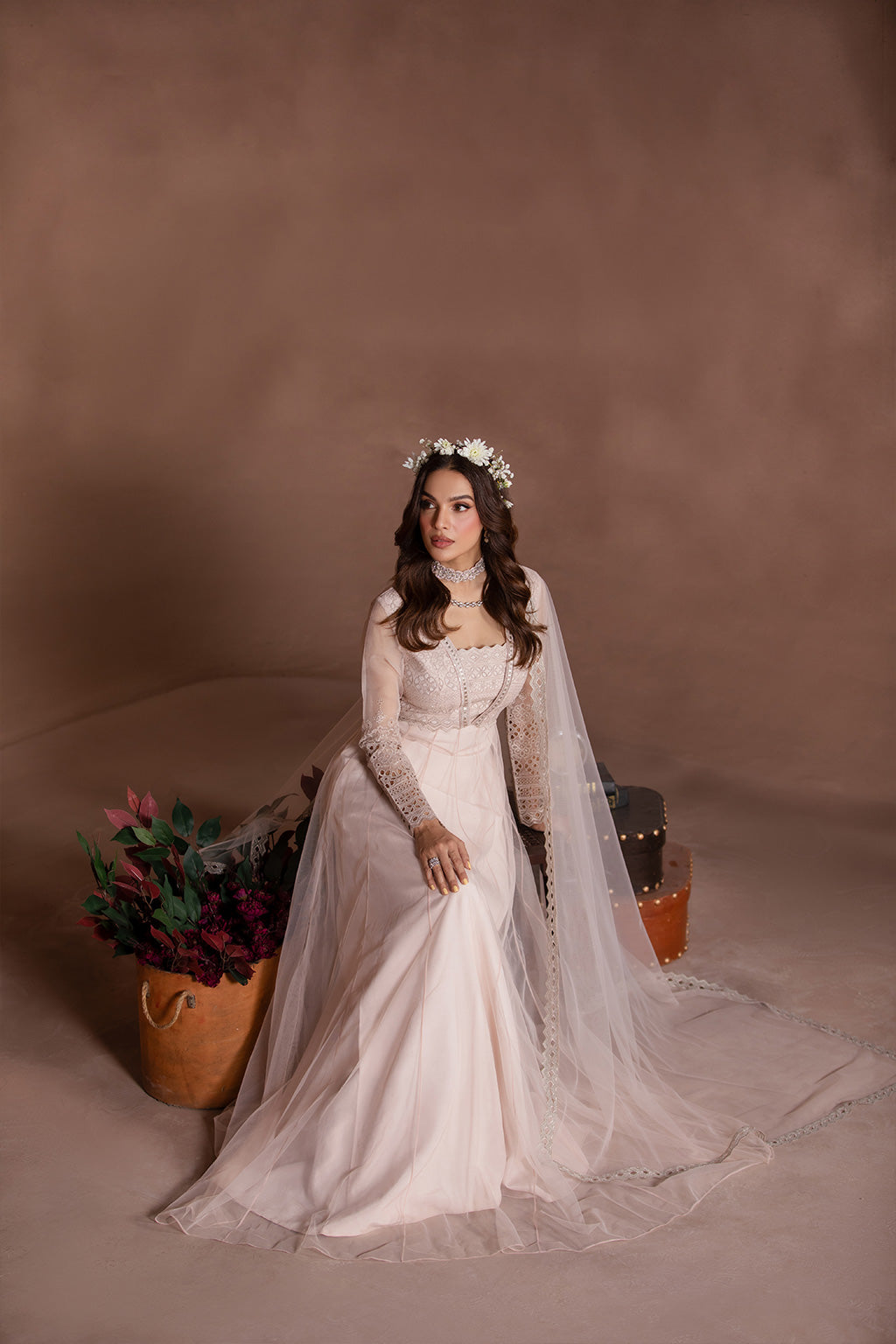 Flossie | Studio RTW | ROSE COLORED - by - Libasekhas UK - Registered Vendor of : Flossie - 100% Original Designer Dresss
