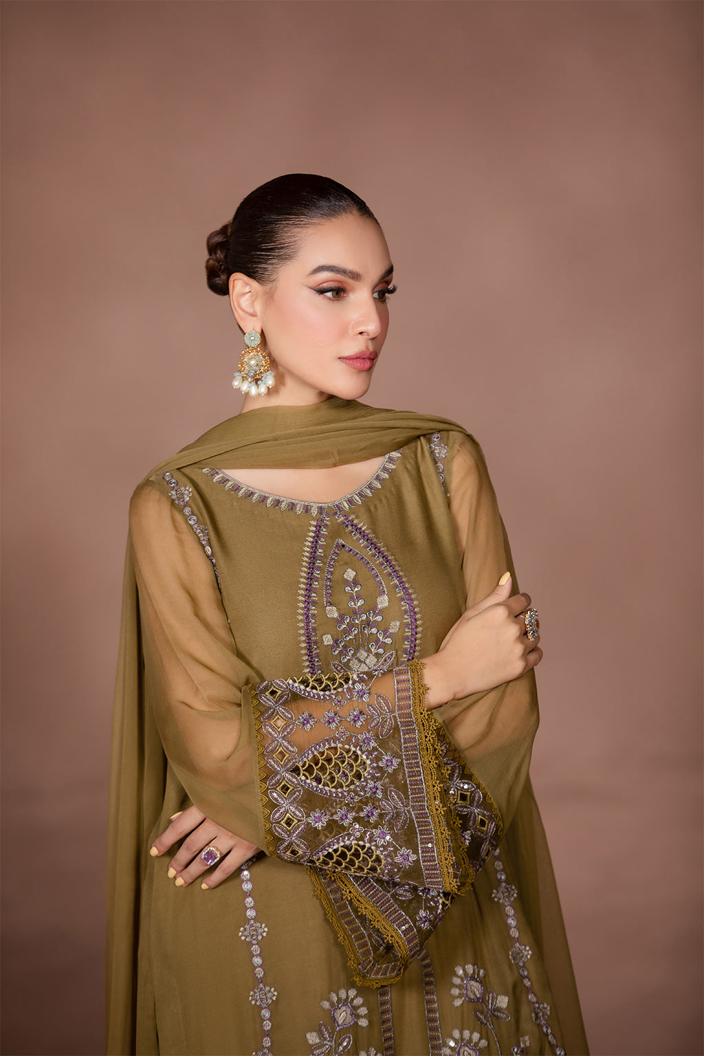 Flossie | Studio RTW | TANSY GREEN - by - Libasekhas UK - Registered Vendor of : Flossie - 100% Original Designer Dresss