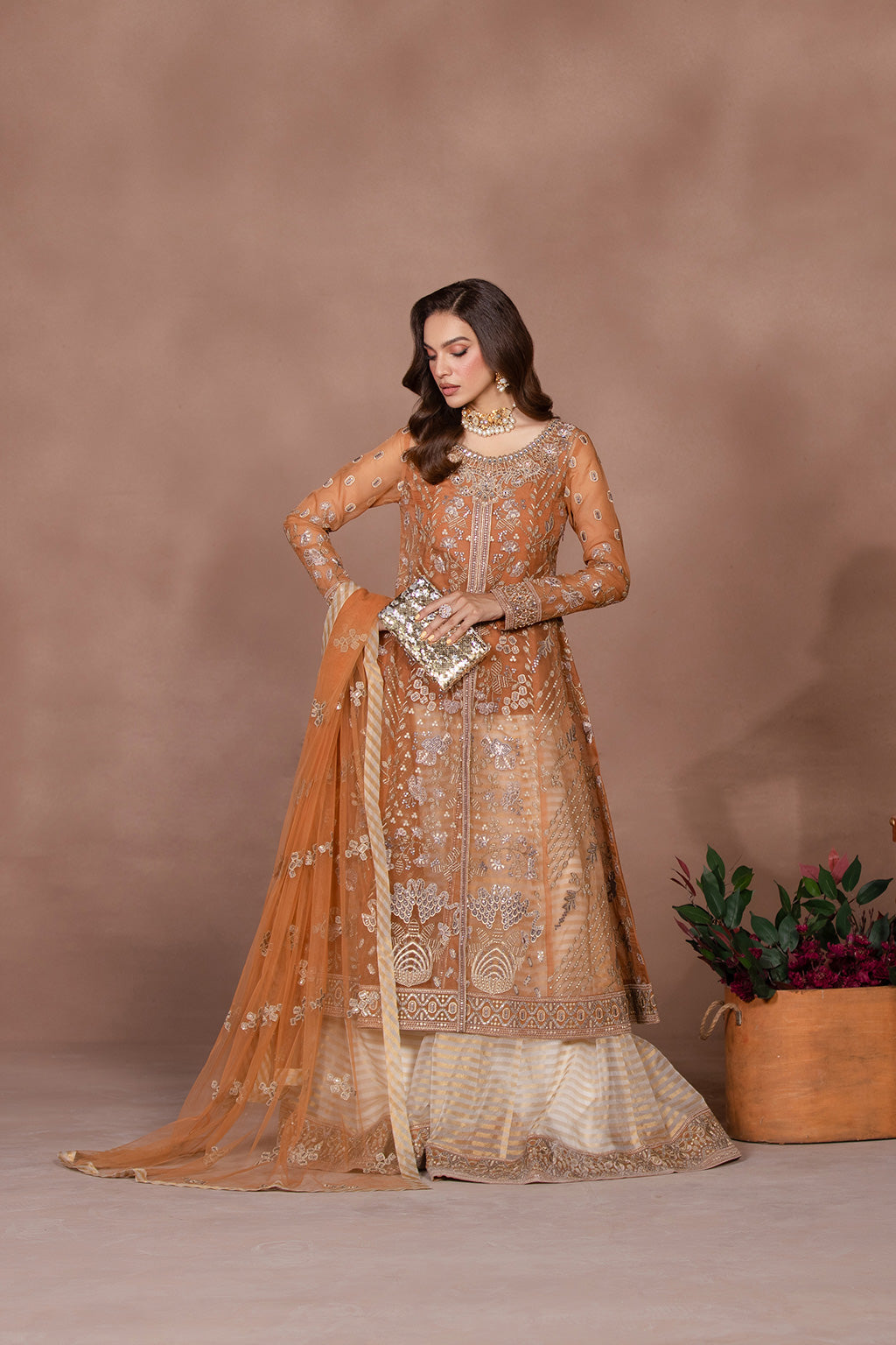 Flossie | Studio RTW | FAWN BROWN - by - Libasekhas UK - Registered Vendor of : Flossie - 100% Original Designer Dresss