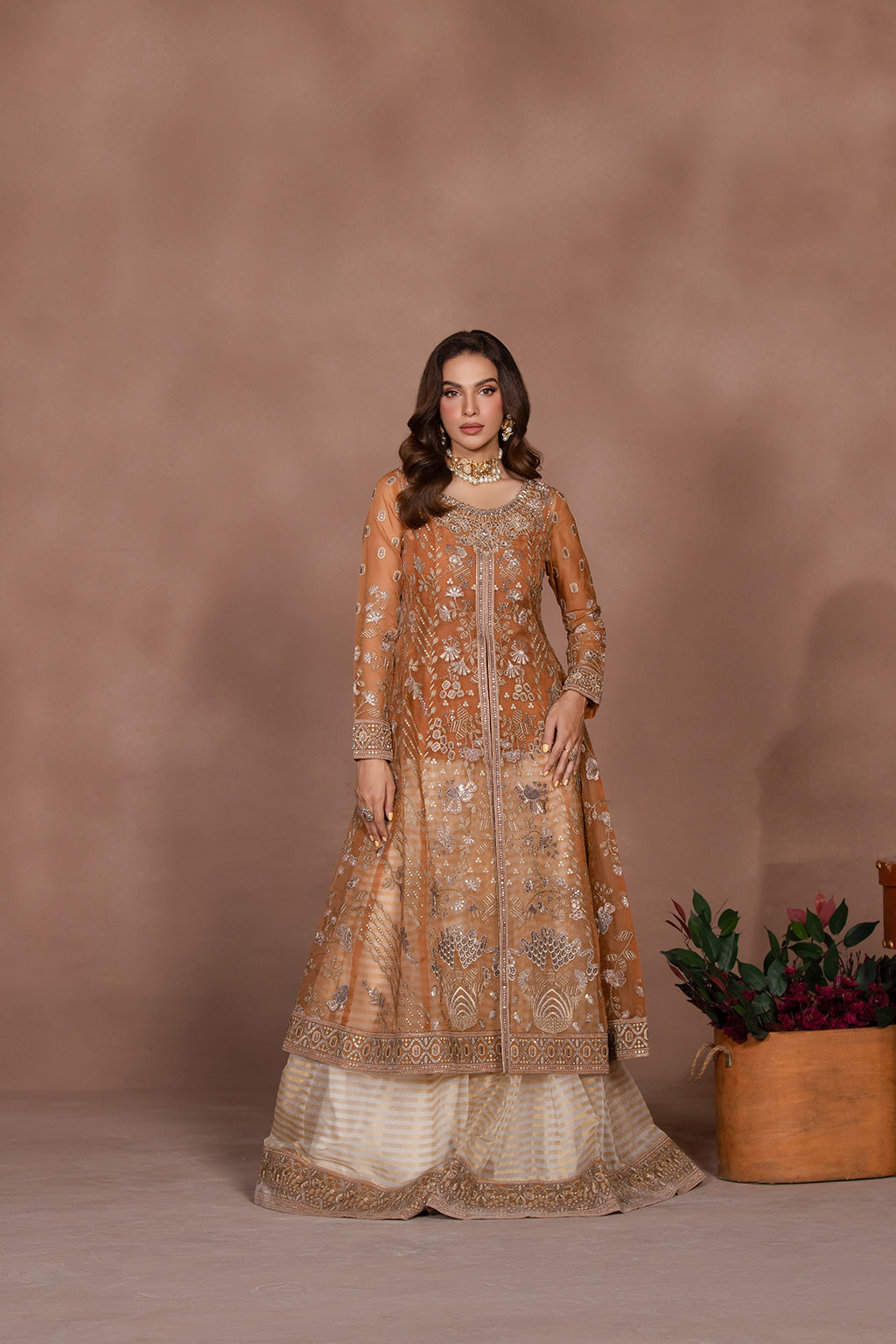 Flossie | Studio RTW | FAWN BROWN - by - Libasekhas UK - Registered Vendor of : Flossie - 100% Original Designer Dresss