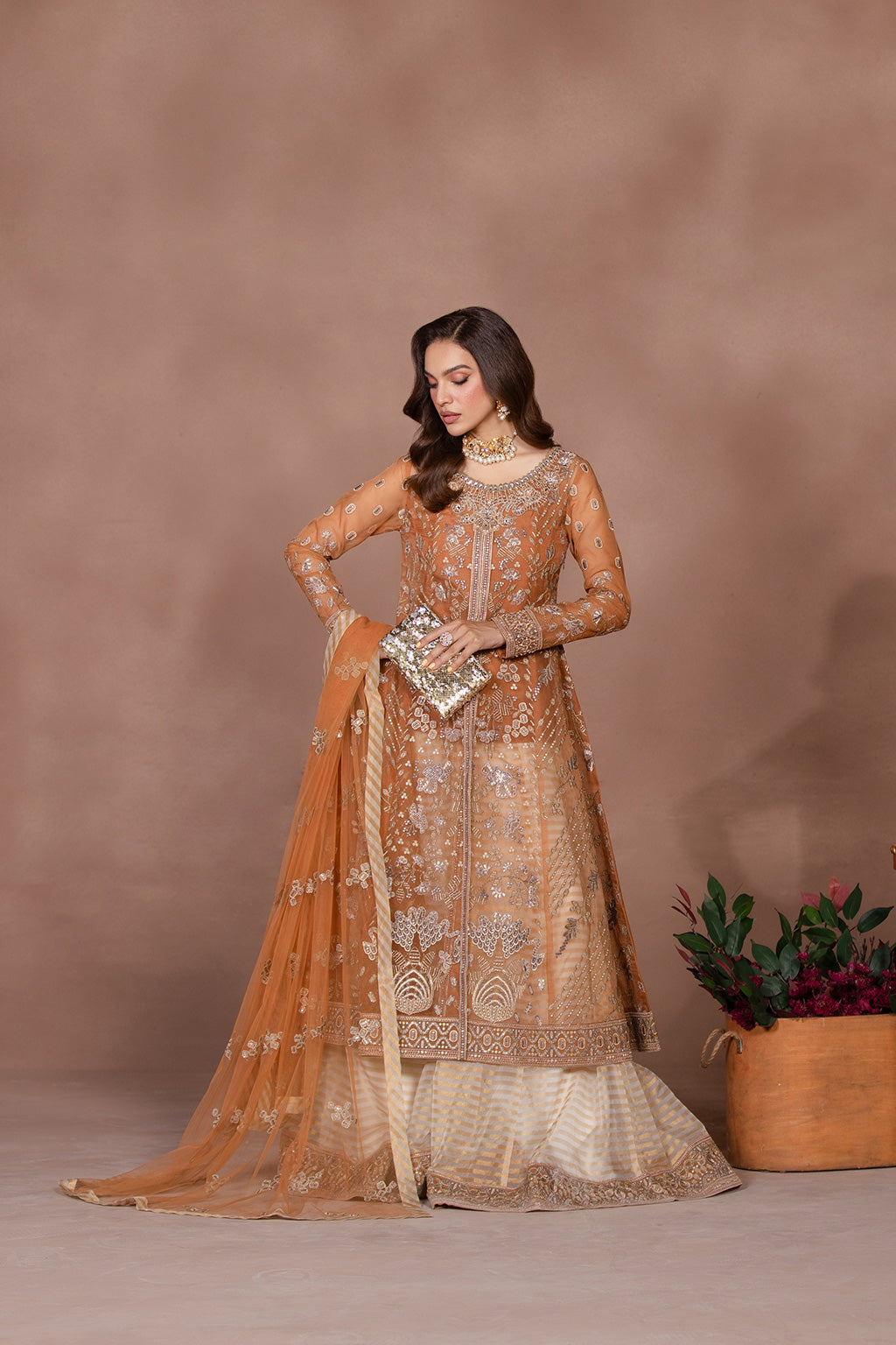 Flossie | Studio RTW | FAWN BROWN - by - Libasekhas UK - Registered Vendor of : Flossie - 100% Original Designer Dresss