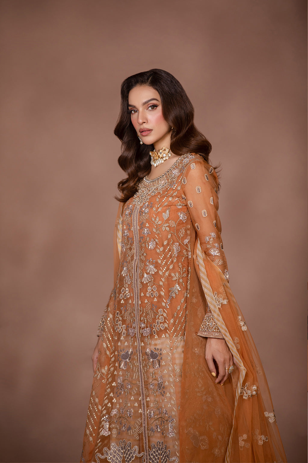 Flossie | Studio RTW | FAWN BROWN - by - Libasekhas UK - Registered Vendor of : Flossie - 100% Original Designer Dresss