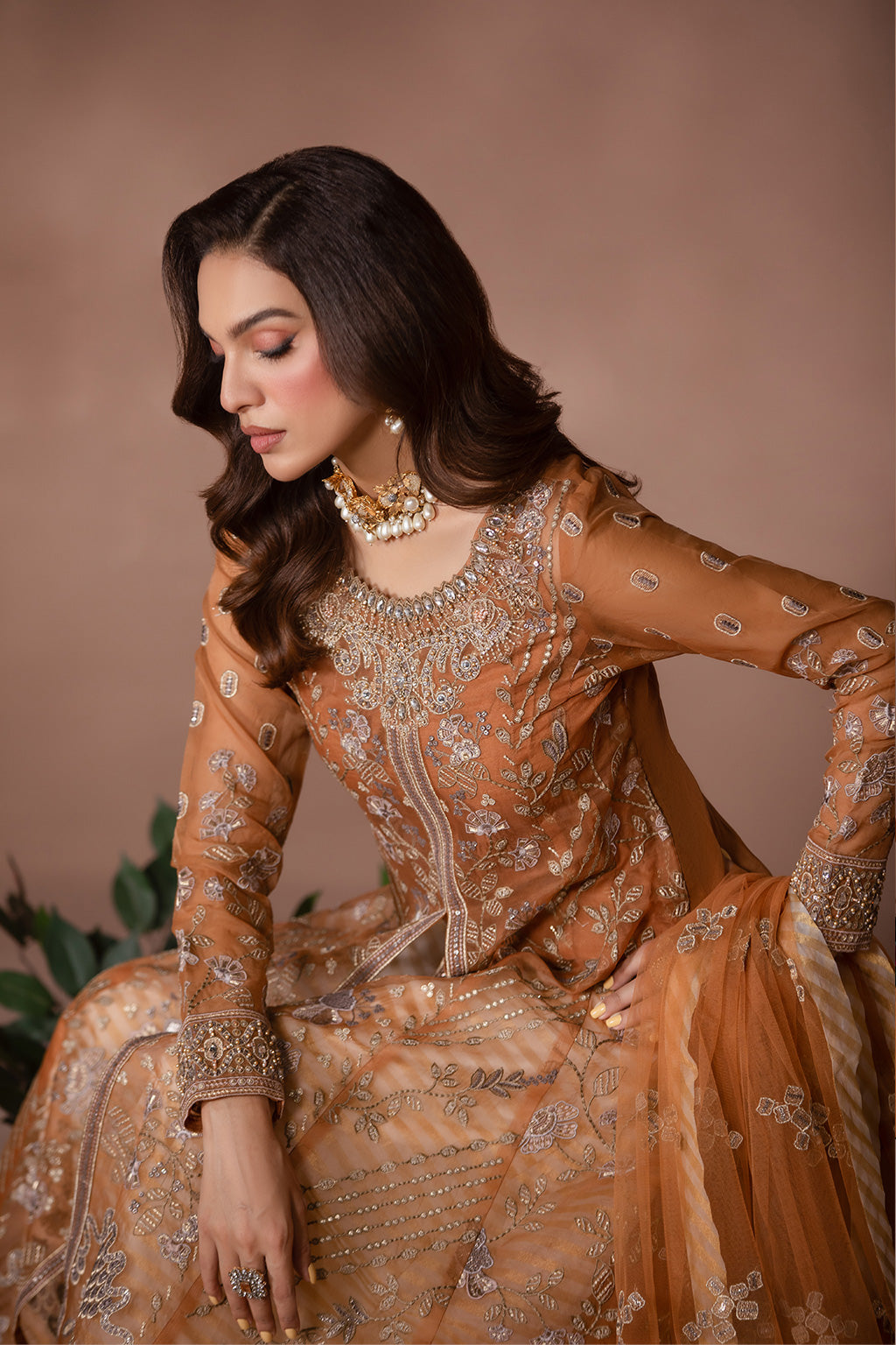Flossie | Studio RTW | FAWN BROWN - by - Libasekhas UK - Registered Vendor of : Flossie - 100% Original Designer Dresss