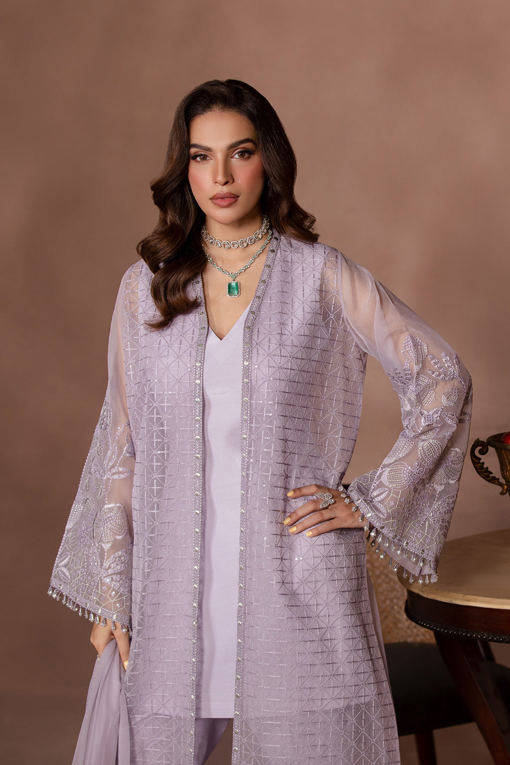 Flossie | Studio RTW | LILAC SNOW - by - Libasekhas UK - Registered Vendor of : Flossie - 100% Original Designer Dresss