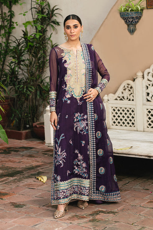 Maryum N Maria | Gulnaar Formals | 3 Piece Embroidered Chiffon POLINA - FSU5650 - by Libasekhas UK - Registered Vendor of : Maryum N Maria - 100% Original Designer Dress