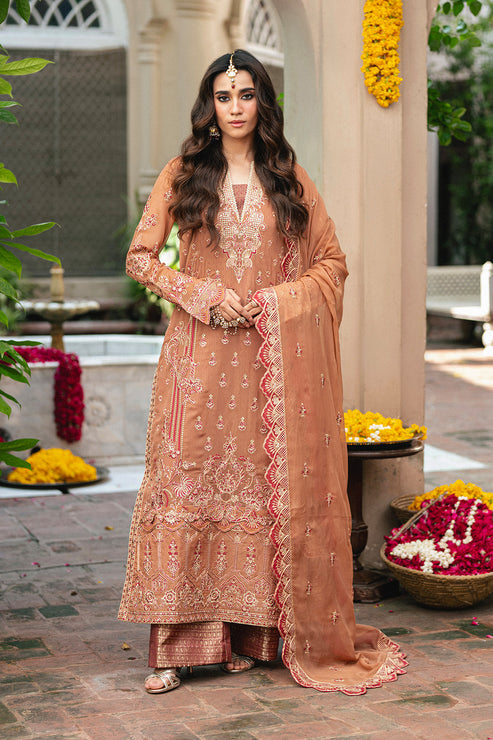 Maryum N Maria | Gulnaar Formals | 3 Piece Embroidered Chiffon VARVARA - FSU5651 - by Libasekhas UK - Registered Vendor of : Maryum N Maria - 100% Original Designer Dress