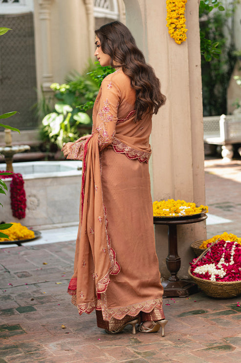 Maryum N Maria | Gulnaar Formals | 3 Piece Embroidered Chiffon VARVARA - FSU5651 - by Libasekhas UK - Registered Vendor of : Maryum N Maria - 100% Original Designer Dress