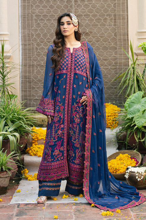 Maryum N Maria | Gulnaar Formals | 3 Piece Embroidered Chiffon ROKSANA - FSU5653 - by Libasekhas UK - Registered Vendor of : Maryum N Maria - 100% Original Designer Dress