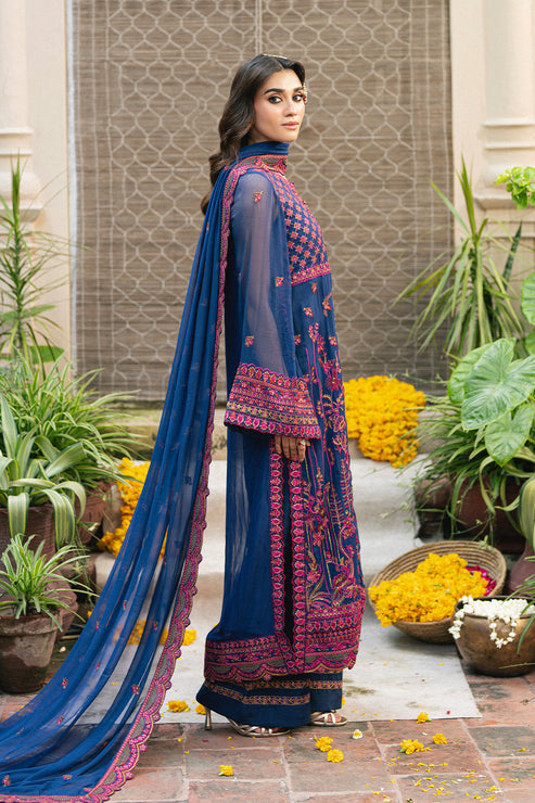 Maryum N Maria | Gulnaar Formals | 3 Piece Embroidered Chiffon ROKSANA - FSU5653 - by Libasekhas UK - Registered Vendor of : Maryum N Maria - 100% Original Designer Dress