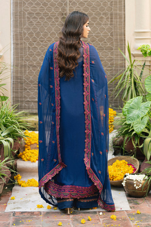 Maryum N Maria | Gulnaar Formals | 3 Piece Embroidered Chiffon ROKSANA - FSU5653 - by Libasekhas UK - Registered Vendor of : Maryum N Maria - 100% Original Designer Dress