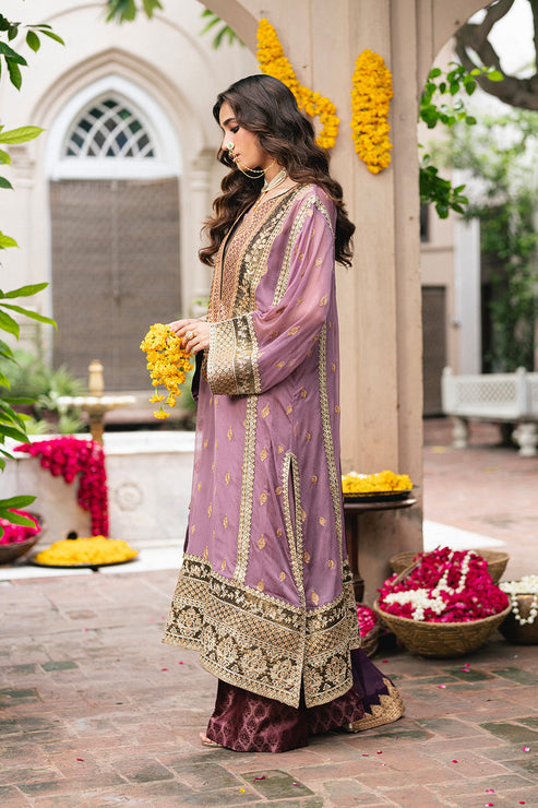 Maryum N Maria | Gulnaar Formals | 3 Piece Embroidered Chiffon KAMILLA - FSU5654 - by Libasekhas UK - Registered Vendor of : Maryum N Maria - 100% Original Designer Dress