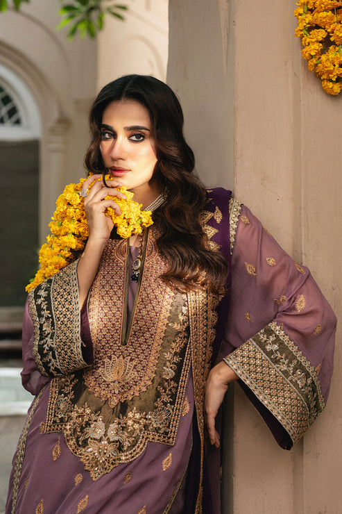 Maryum N Maria | Gulnaar Formals | 3 Piece Embroidered Chiffon KAMILLA - FSU5654 - by Libasekhas UK - Registered Vendor of : Maryum N Maria - 100% Original Designer Dress