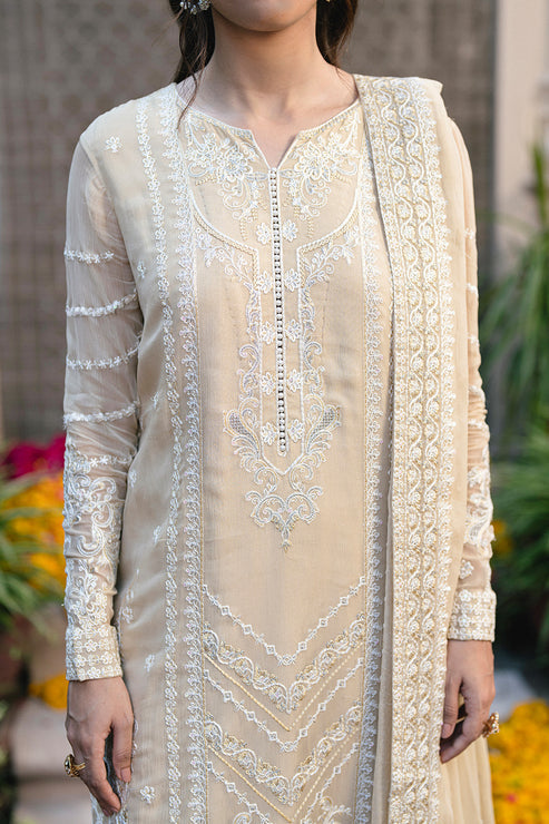 Maryum N Maria | Gulnaar Formals | 3 Piece Embroidered Chiffon ANASTASIA - FSU5655 - by Libasekhas UK - Registered Vendor of : Maryum N Maria - 100% Original Designer Dress