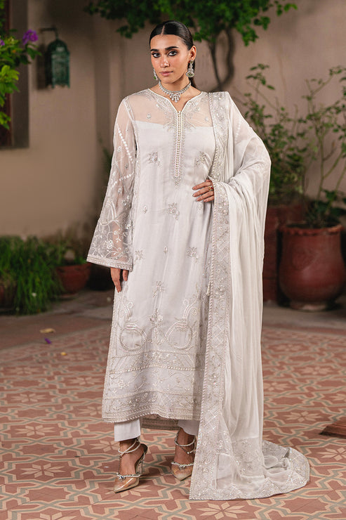 Maryum N Maria | Gulnaar Formals | 3 Piece Embroidered Chiffon FAINA - FSU5656 - by Libasekhas UK - Registered Vendor of : Maryum N Maria - 100% Original Designer Dress