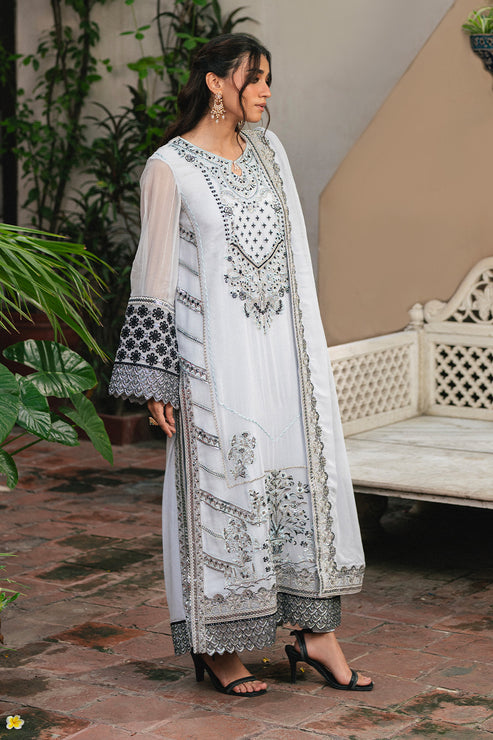 Maryum N Maria | Gulnaar Formals | 3 Piece Embroidered Chiffon LILIYA - FSU5657 - by Libasekhas UK - Registered Vendor of : Maryum N Maria - 100% Original Designer Dress
