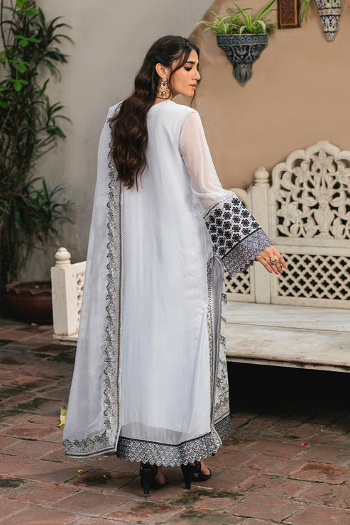 Maryum N Maria | Gulnaar Formals | 3 Piece Embroidered Chiffon LILIYA - FSU5657 - by Libasekhas UK - Registered Vendor of : Maryum N Maria - 100% Original Designer Dress