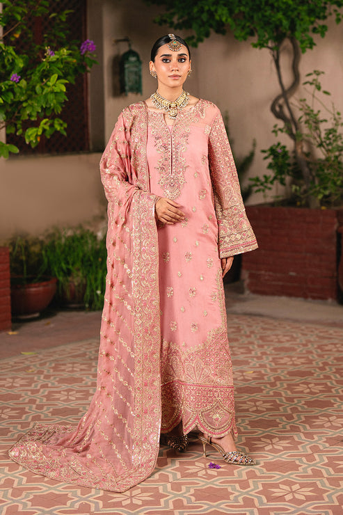 Maryum N Maria | Gulnaar Formals | 3 Piece Embroidered Chiffon SASHA - FSU5658 - by Libasekhas UK - Registered Vendor of : Maryum N Maria - 100% Original Designer Dress
