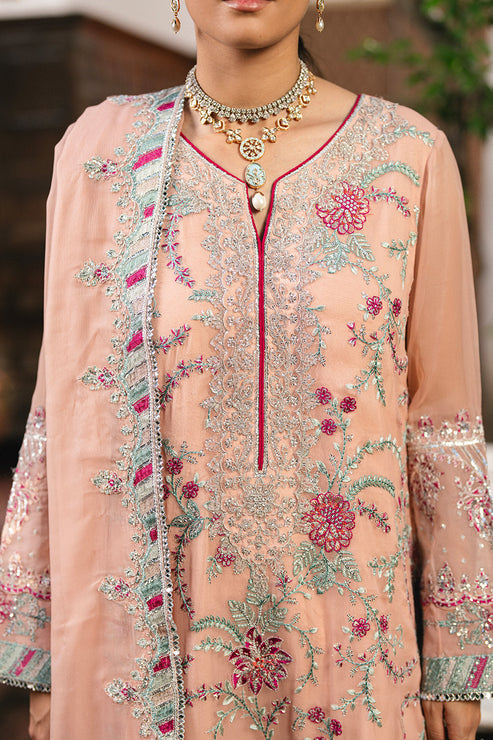Maryum N Maria | Gulnaar Formals | 3 Piece Embroidered Chiffon ANYA - FSU5659 - by Libasekhas UK - Registered Vendor of : Maryum N Maria - 100% Original Designer Dress