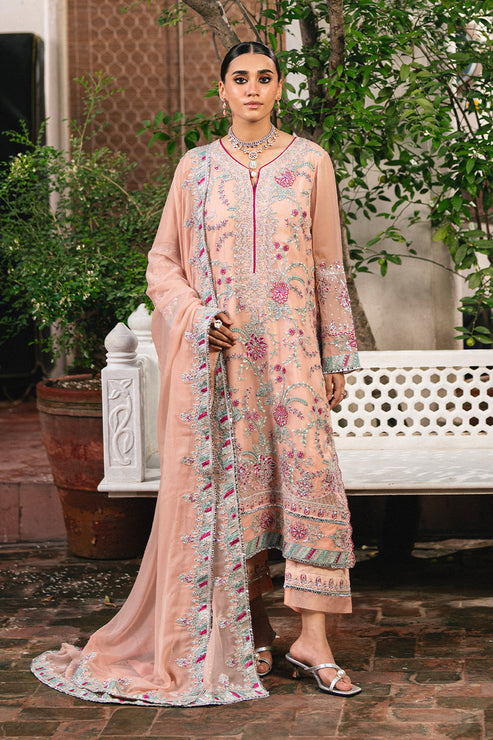 Maryum N Maria | Gulnaar Formals | 3 Piece Embroidered Chiffon ANYA - FSU5659 - by Libasekhas UK - Registered Vendor of : Maryum N Maria - 100% Original Designer Dress