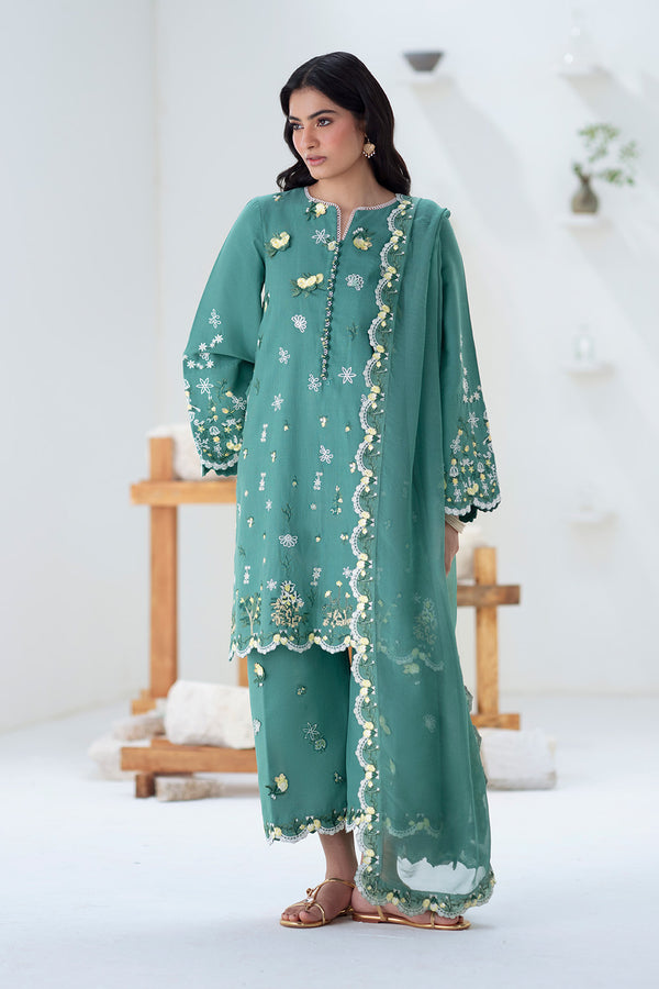 Maryum N Maria | Noore Winters 25 | 3 Piece Embroidered Khaddar TABANA - FSU5676 - by Libasekhas UK - Registered Vendor of : Maryum N Maria - 100% Original Designer Dress