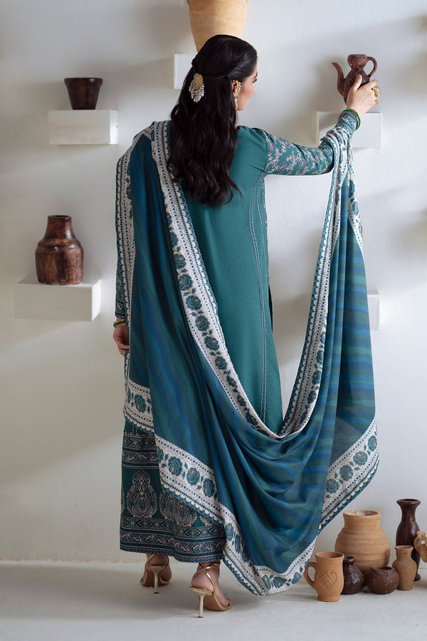 Maryum N Maria | Noore Winters 25 | 3 Piece Embroidered Khaddar SERINA - FSU5675 - by Libasekhas UK - Registered Vendor of : Maryum N Maria - 100% Original Designer Dress