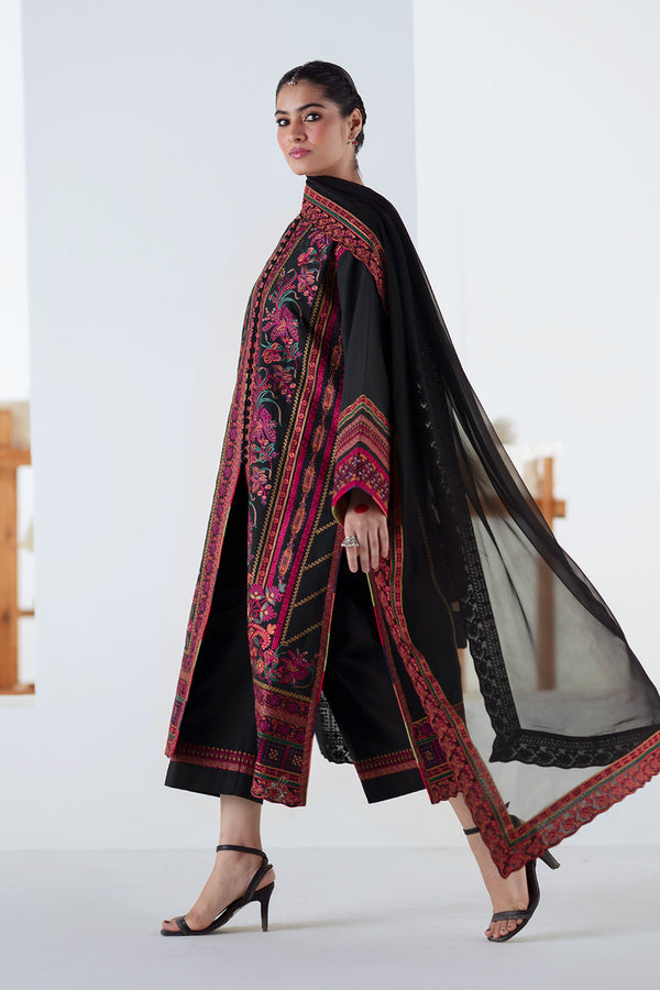 Maryum N Maria | Noore Winters 25 | 3 Piece Embroidered Khaddar PANRA - FSU5677 - by Libasekhas UK - Registered Vendor of : Maryum N Maria - 100% Original Designer Dress