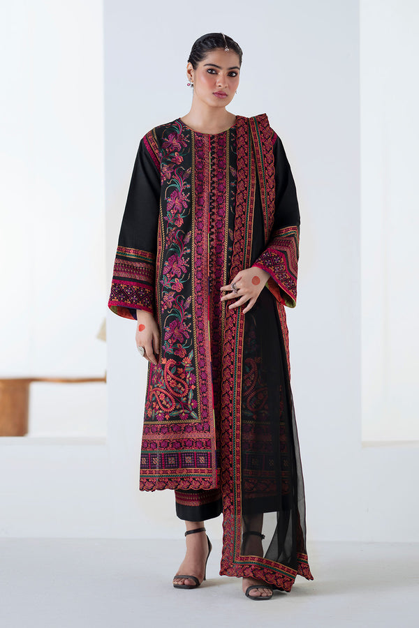 Maryum N Maria | Noore Winters 25 | 3 Piece Embroidered Khaddar PANRA - FSU5677 - by Libasekhas UK - Registered Vendor of : Maryum N Maria - 100% Original Designer Dress