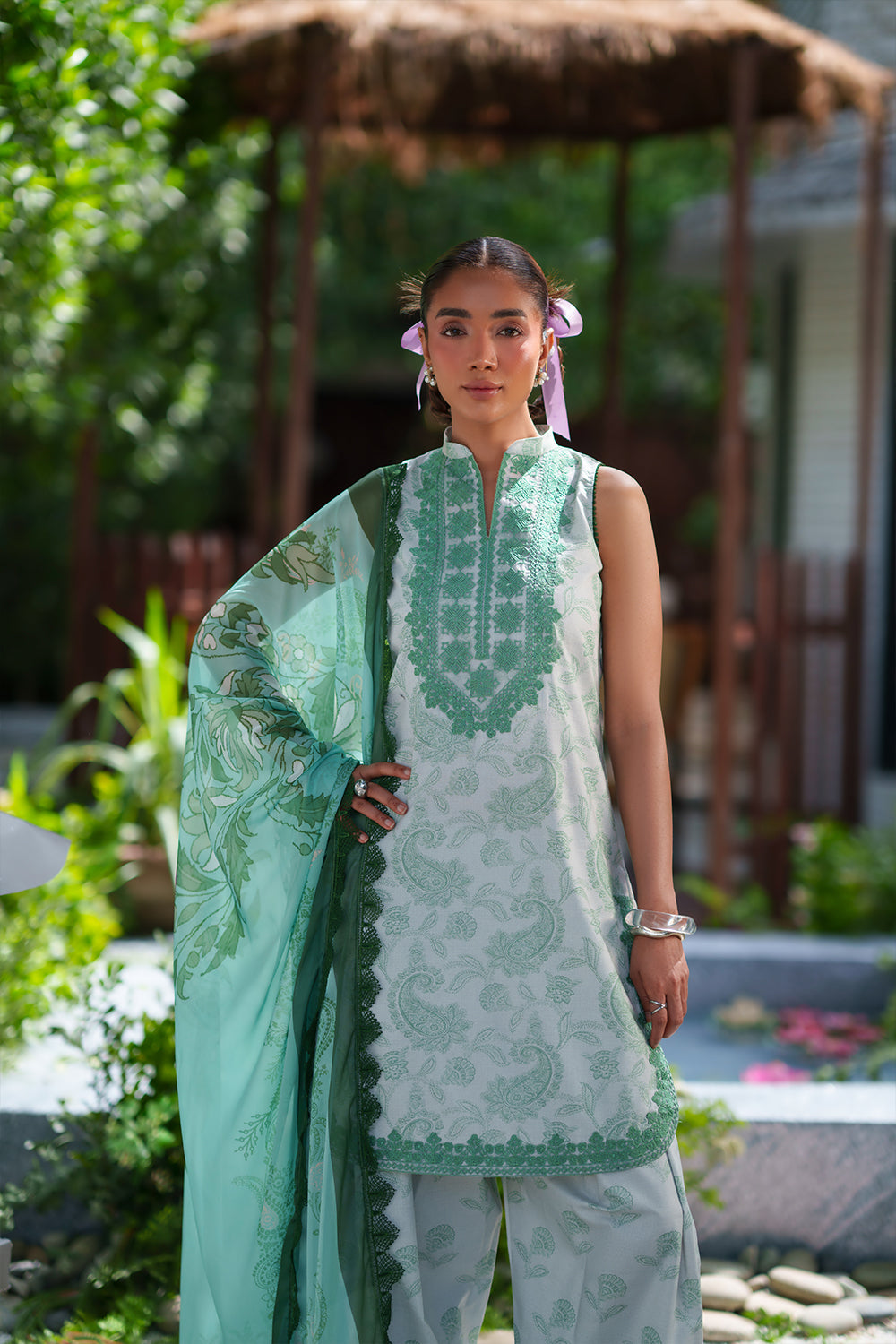 Saira Rizwan | Laanem SS 26 | ZAREEN-B-SRL26-06 - by Libasekhas UK - Registered Vendor of : Saira Rizwan - 100% Original Designer Dress