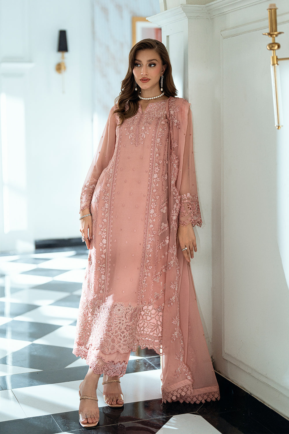 Azure | Ensembles | Faded Blush - by Libasekhas UK - Registered Vendor of : Azure - 100% Original Designer Dress