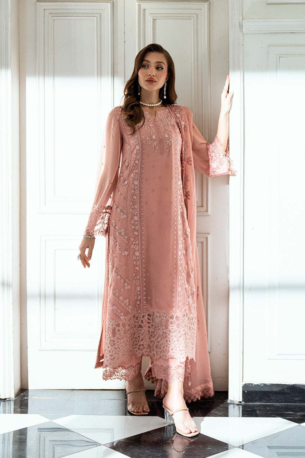 Azure | Ensembles | Faded Blush - by Libasekhas UK - Registered Vendor of : Azure - 100% Original Designer Dress