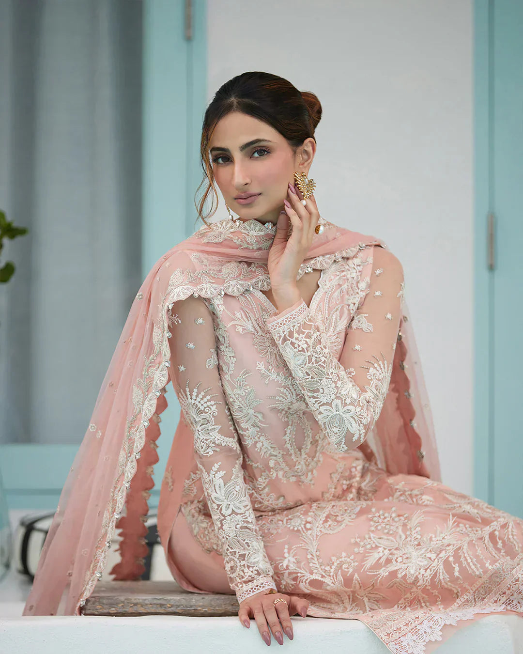 Faiza Saqlain | Liliana Luxury Lawn 24 | Valetta - by - Libasekhas UK - Registered Vendor of : Faiza Saqlain - 100% Original Designer Dresss