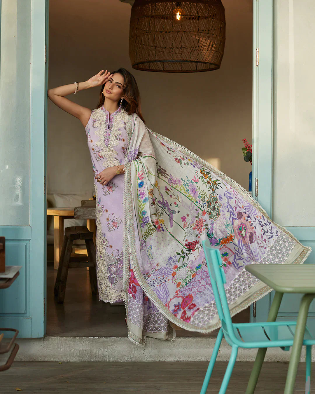Faiza Saqlain | Liliana Luxury Lawn 24 | Nazeli - by - Libasekhas UK - Registered Vendor of : Faiza Saqlain - 100% Original Designer Dresss