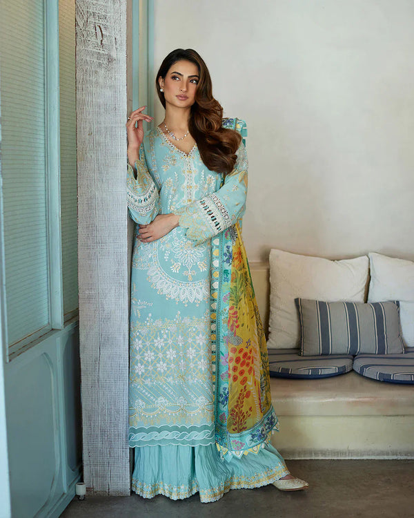 Faiza Saqlain | Liliana Luxury Lawn 24 | Galina - by - Libasekhas UK - Registered Vendor of : Faiza Saqlain - 100% Original Designer Dresss