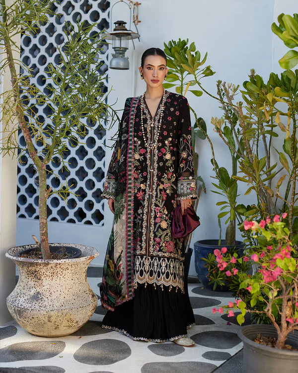 Faiza Saqlain | Liliana Luxury Lawn 24 | Merle - by - Libasekhas UK - Registered Vendor of : Faiza Saqlain - 100% Original Designer Dresss