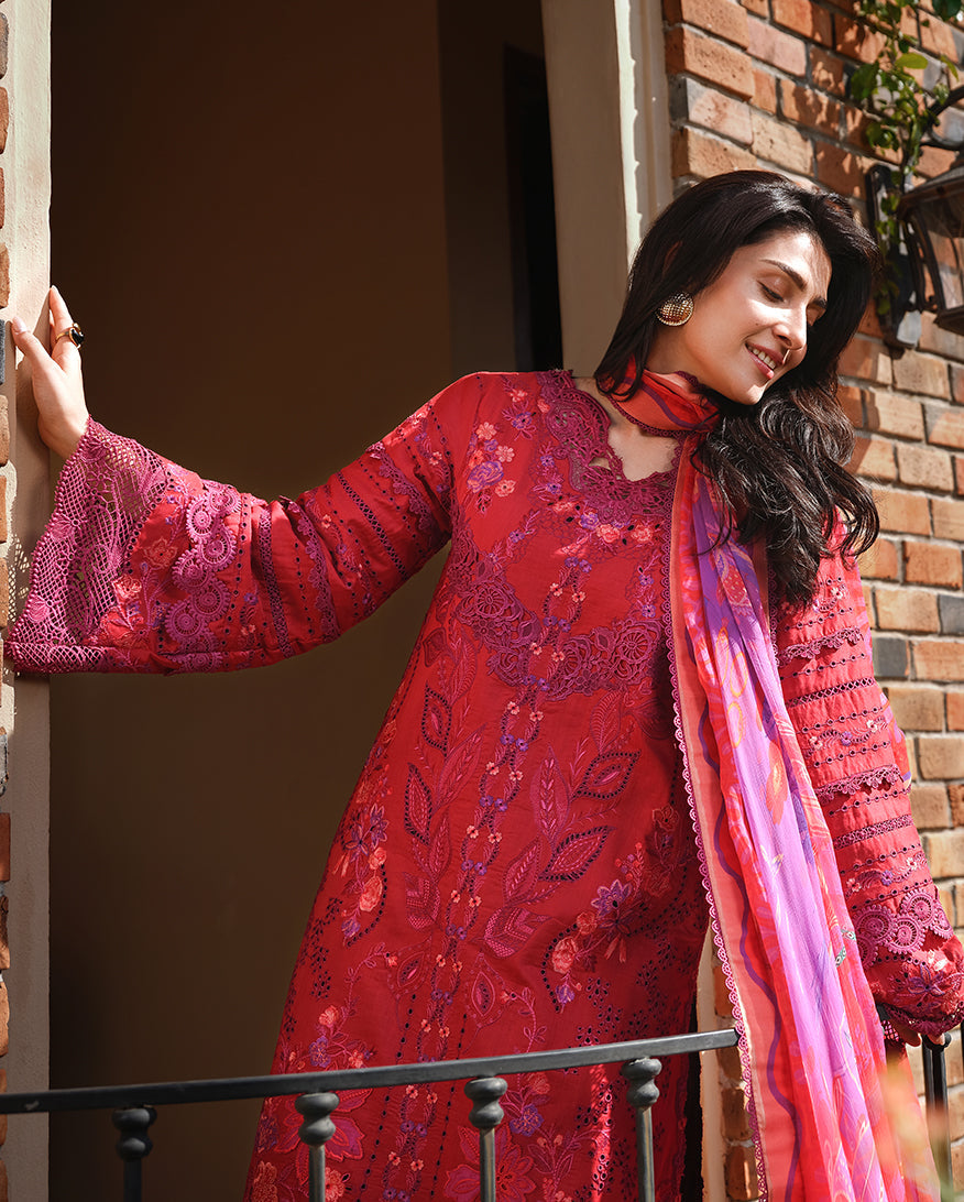 Mushq | Amoi Luxury Lawn | Falling Petals - by Libasekhas UK - Registered Vendor of : Mushq - 100% Original Designer Dress