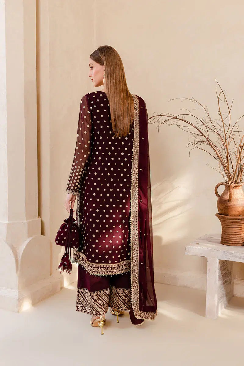 Farasha | Ritzier Festive Formals | Mulberry Glaze - by - Libasekhas UK - Registered Vendor of : Farasha - 100% Original Designer Dresss