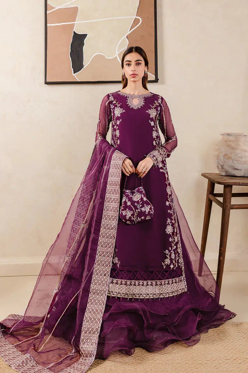 Farasha | Ritzier Festive Formals | Plum Affair - by - Libasekhas UK - Registered Vendor of : Farasha - 100% Original Designer Dresss
