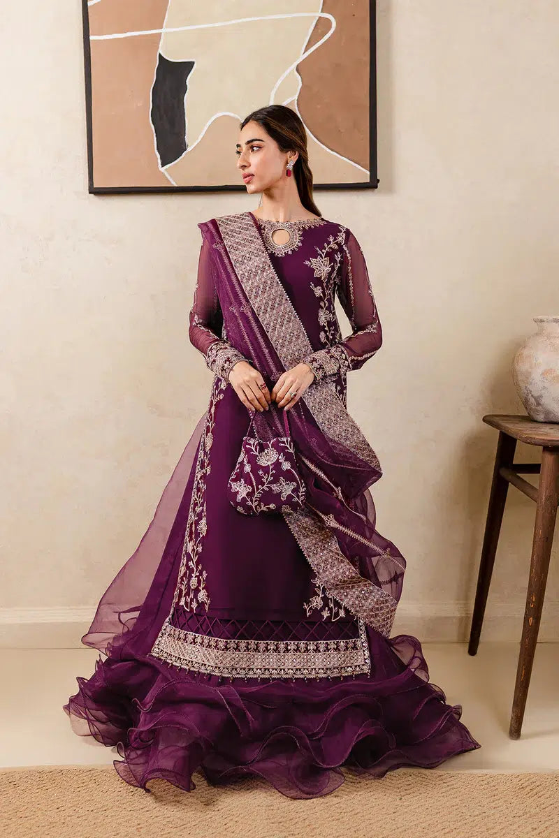 Farasha | Ritzier Festive Formals | Plum Affair - by - Libasekhas UK - Registered Vendor of : Farasha - 100% Original Designer Dresss