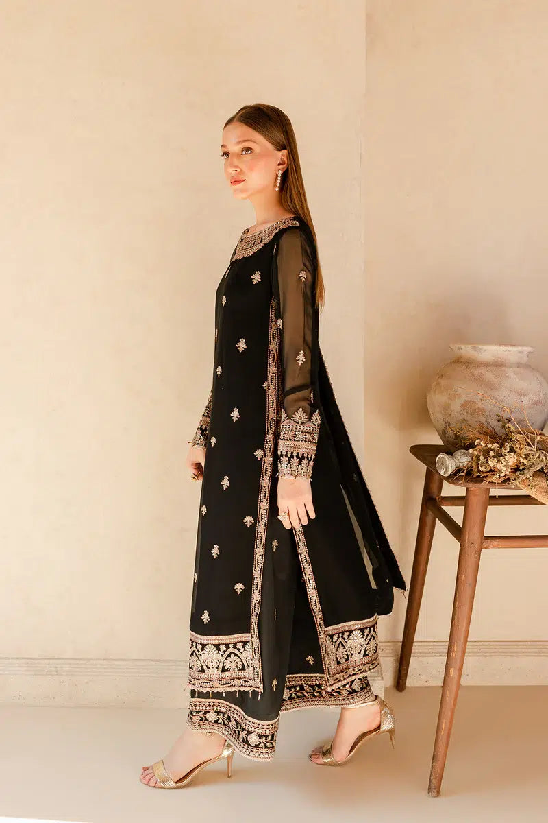 Farasha | Ritzier Festive Formals | Charcoal Nova - by - Libasekhas UK - Registered Vendor of : Farasha - 100% Original Designer Dresss