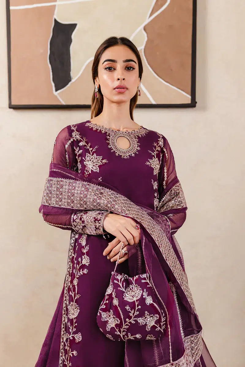 Farasha | Ritzier Festive Formals | Plum Affair - by - Libasekhas UK - Registered Vendor of : Farasha - 100% Original Designer Dresss