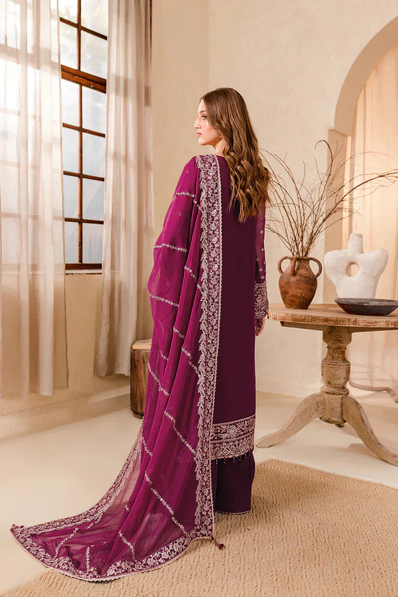 Farasha | Ritizer Festive Formals | Magenta Marvel - by - Libasekhas UK - Registered Vendor of : Farasha - 100% Original Designer Dresss