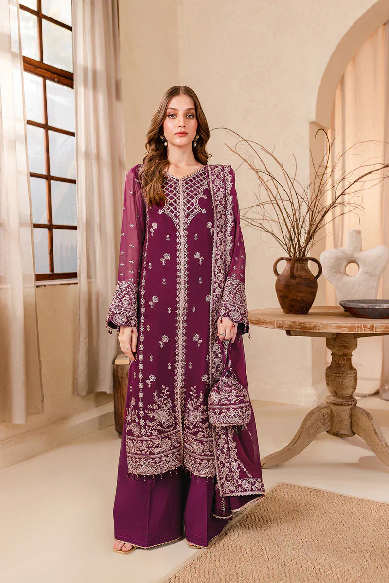 Farasha | Ritizer Festive Formals | Magenta Marvel - by - Libasekhas UK - Registered Vendor of : Farasha - 100% Original Designer Dresss