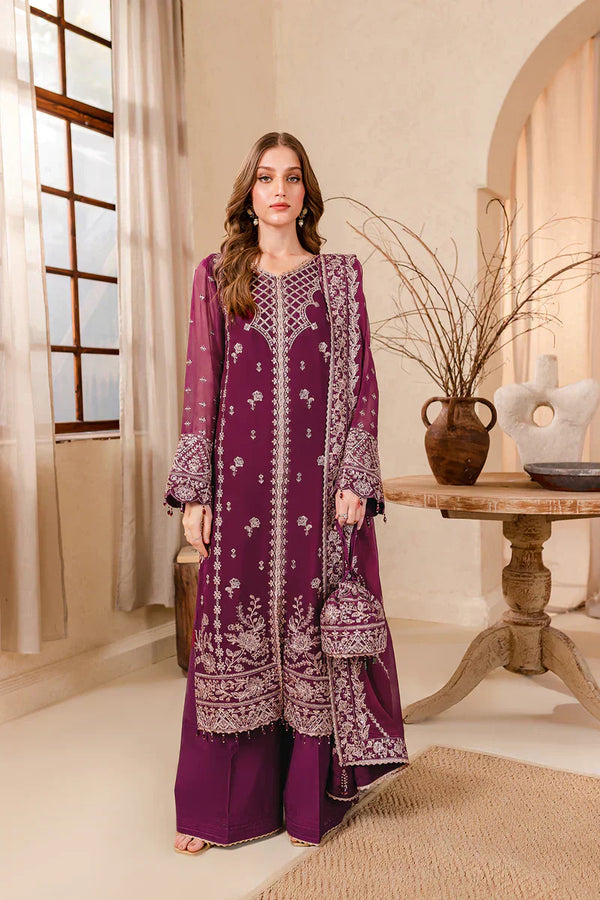 Farasha | Ritizer Festive Formals | Magenta Marvel - by - Libasekhas UK - Registered Vendor of : Farasha - 100% Original Designer Dresss
