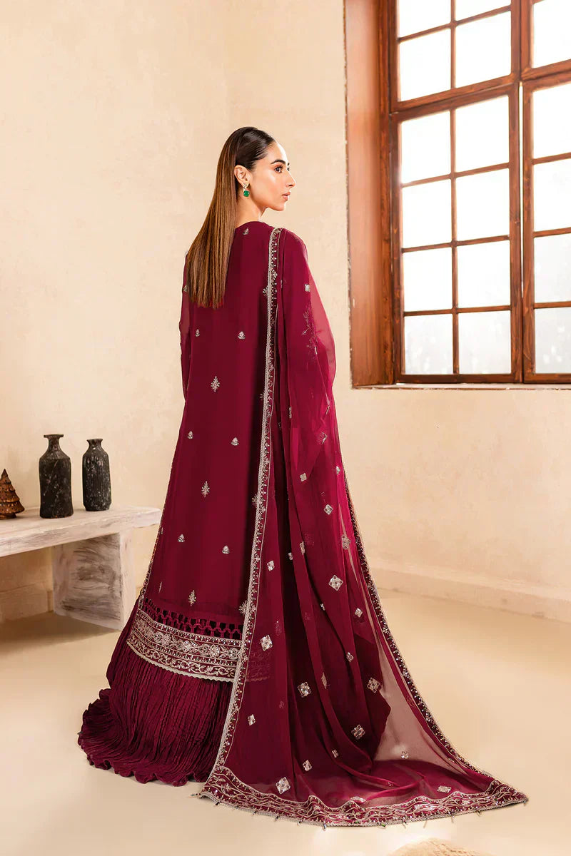 Farasha | Ritizer Festive Formals | Majestic Rouge - by - Libasekhas UK - Registered Vendor of : Farasha - 100% Original Designer Dresss