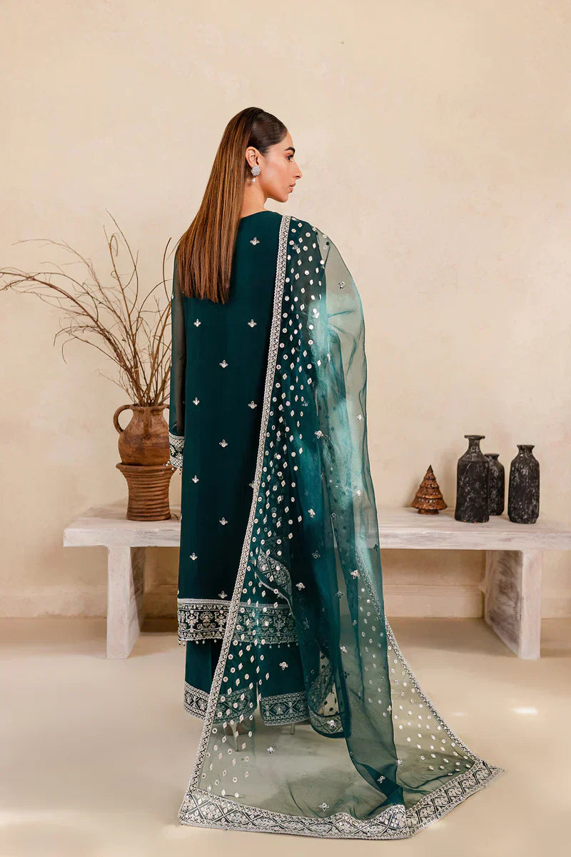 Farasha | Ritizer Festive Formals | Teal Glow - by - Libasekhas UK - Registered Vendor of : Farasha - 100% Original Designer Dresss