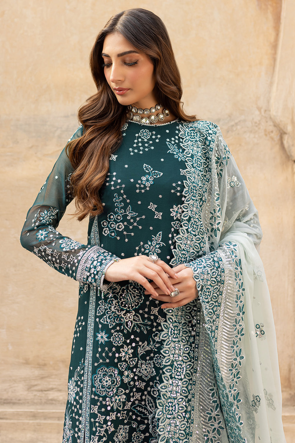 Farasha | Ritzier Wedding Formals |  Teal Dreams - by - Libasekhas UK - Registered Vendor of : Farasha - 100% Original Designer Dresss